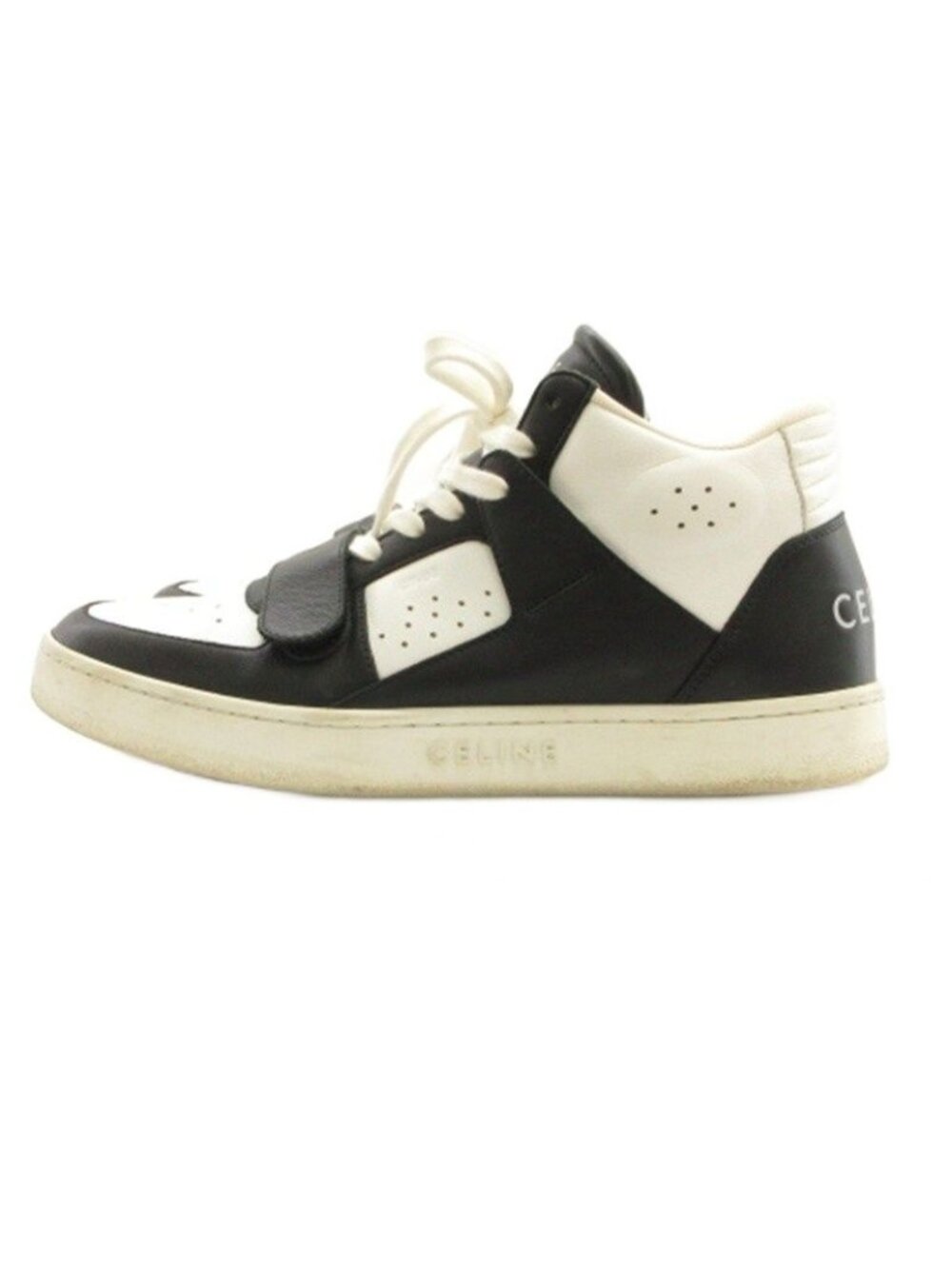 Celine Velcro Sneakers White Black